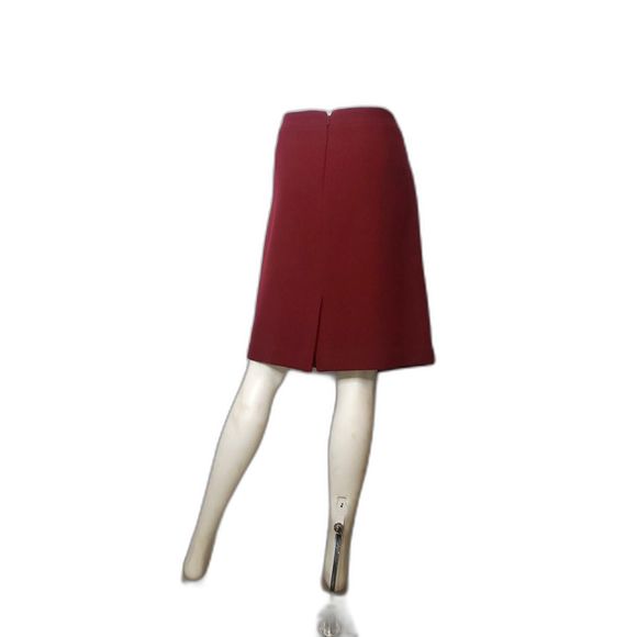 J. Crew Mercantile Cranberry Red Wool Straight Skirt Womens Size 14 - Picture 2 of 7